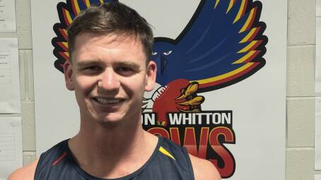 Leeton-Whitton vice-captain Angus Crelley has enjoyed a strong start to the season with the Crows. Picture from Tom Groves