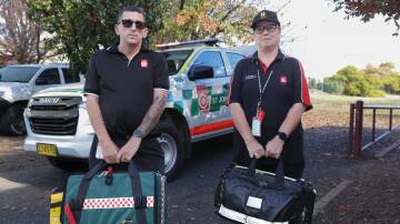 Wagga St Johns Ambulance volunteers Jacob Chapple and Leia Thiele are two of the just 10 adult members of the vital service. Picture by Tom Dennis